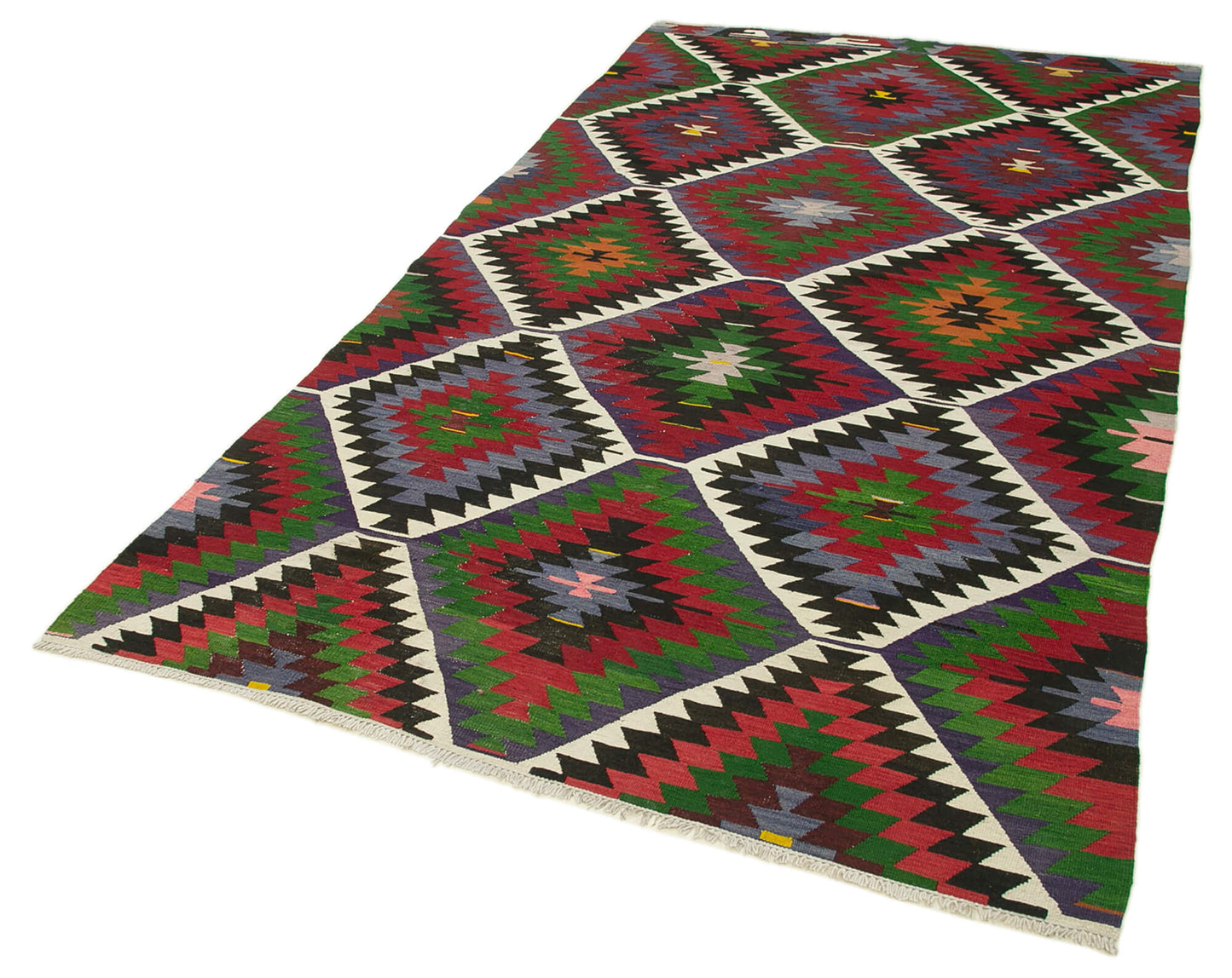 5x9 Red Oriental Kilim Rug - 29448