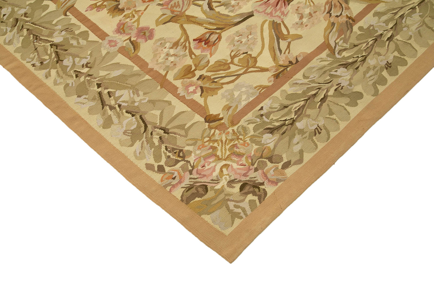 9x12 Beige Aubusson Kilim - 29474