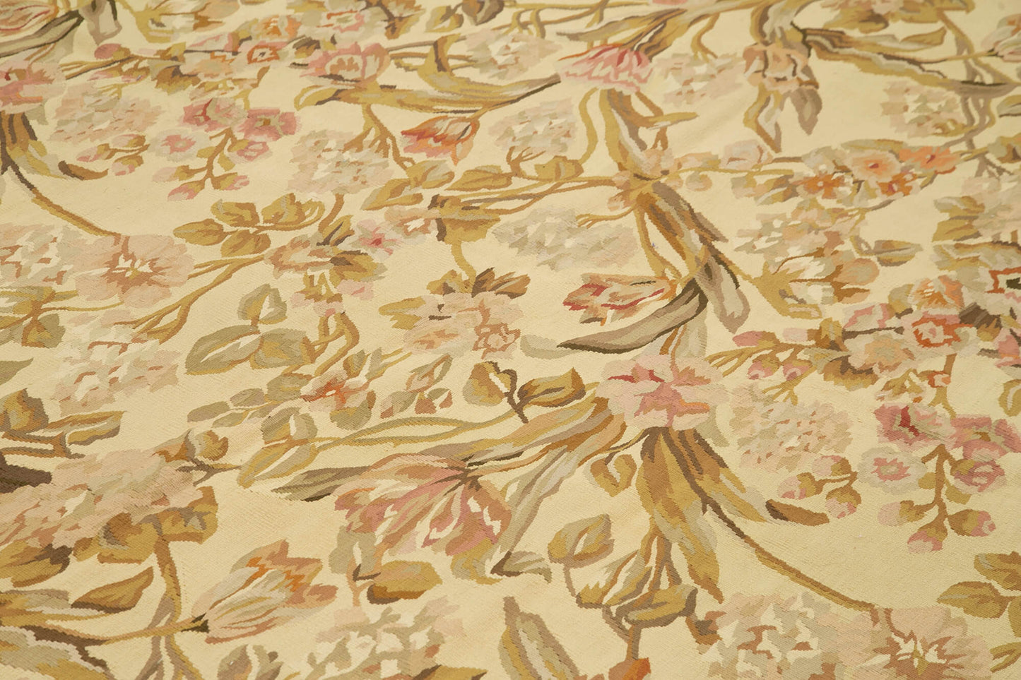 9x12 Beige Aubusson Kilim - 29474