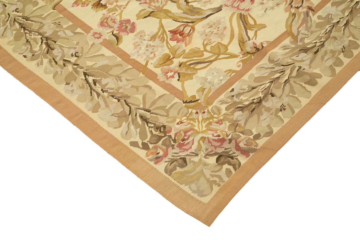 9x12 Beige Aubusson Kilim - 29478