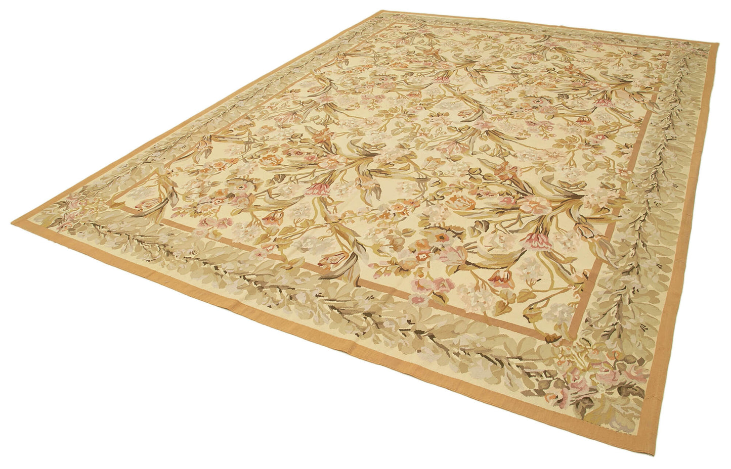 9x12 Beige Aubusson Kilim - 29480