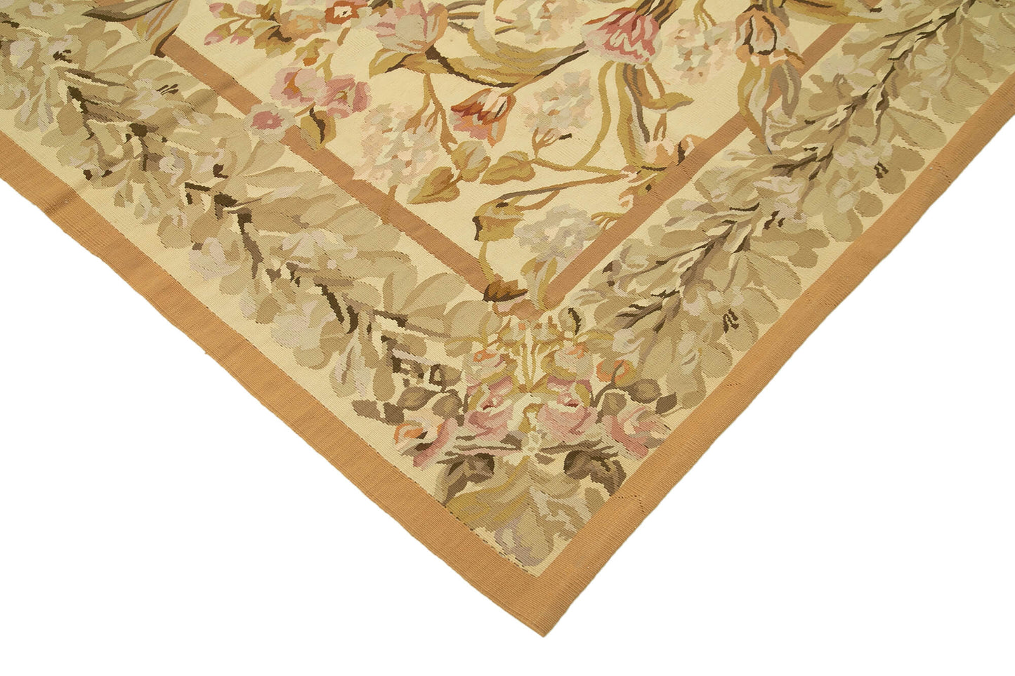 9x12 Beige Aubusson Kilim - 29480