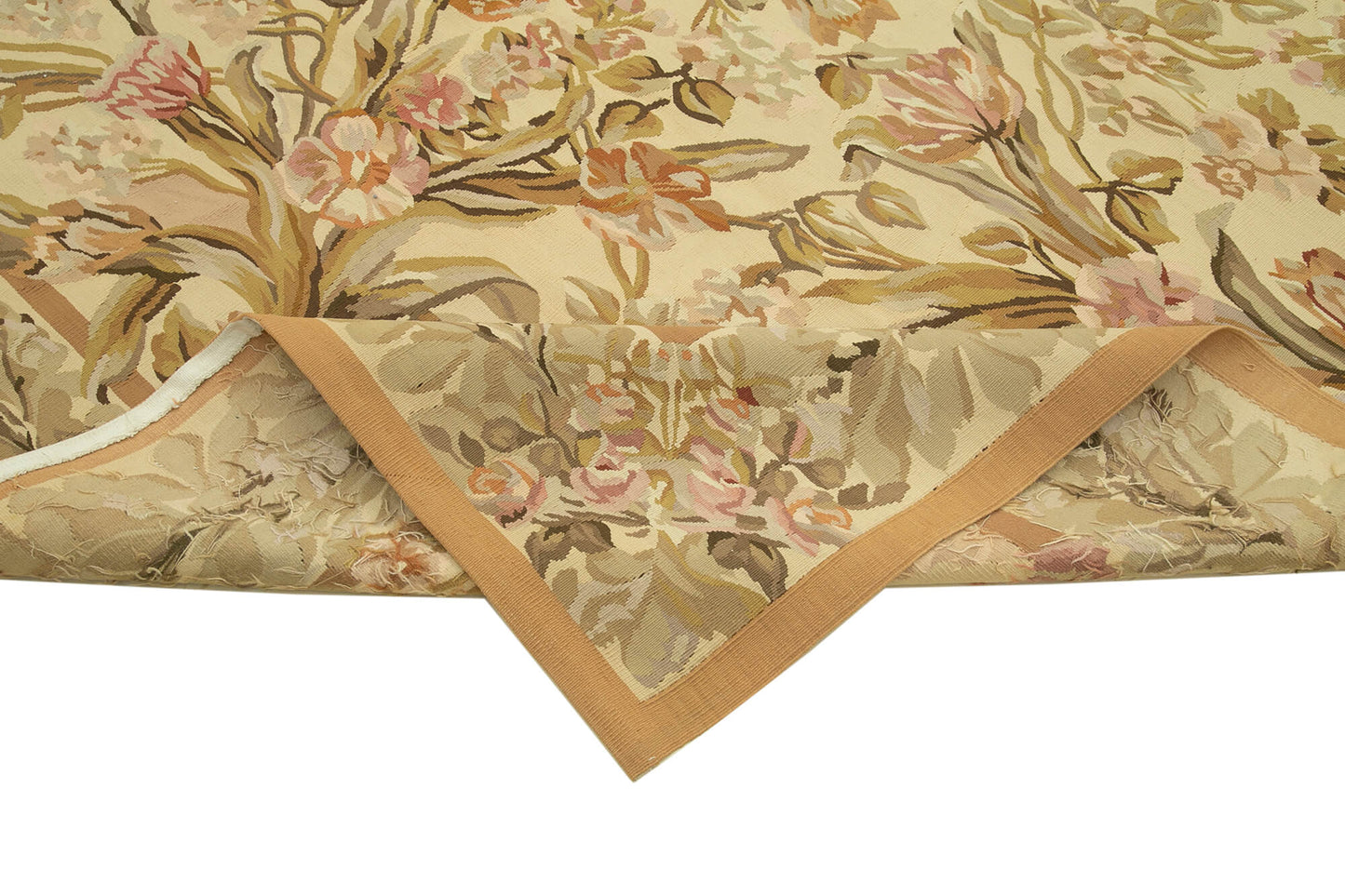 9x12 Beige Aubusson Kilim - 29480