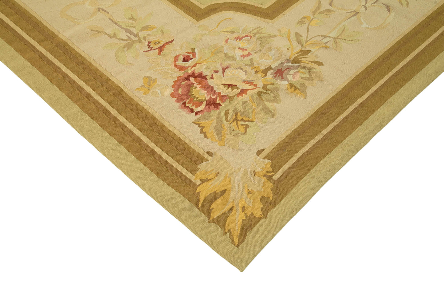 9x12 Beige Aubusson Kilim - 29485