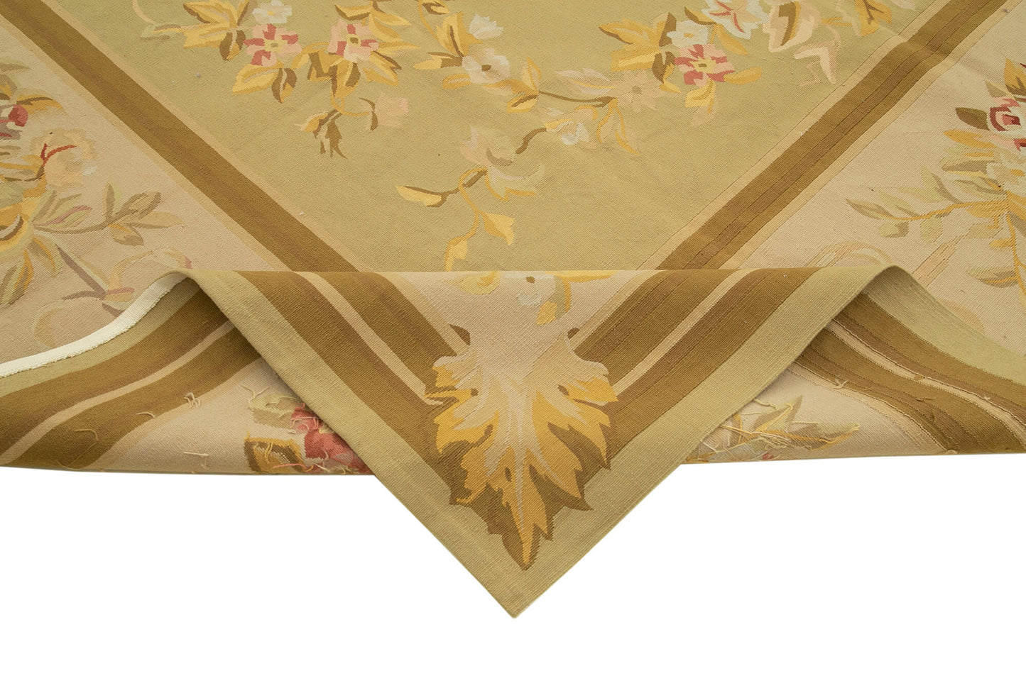 9x12 Beige Aubusson Kilim - 29485