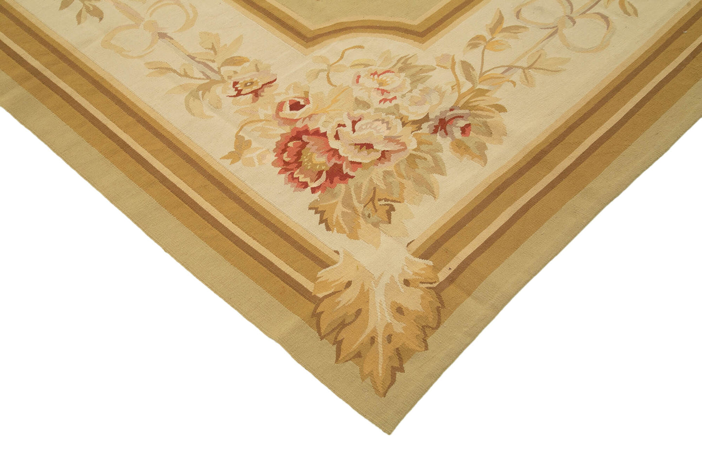 9x12 Beige Aubusson Kilim - 29486