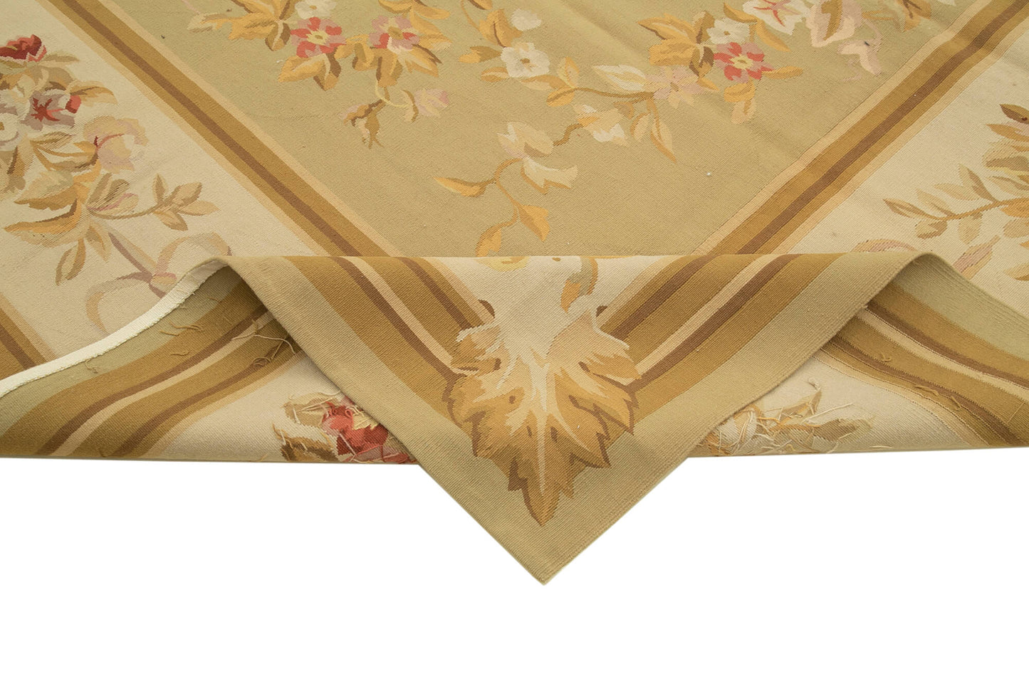 9x12 Beige Aubusson Kilim - 29486