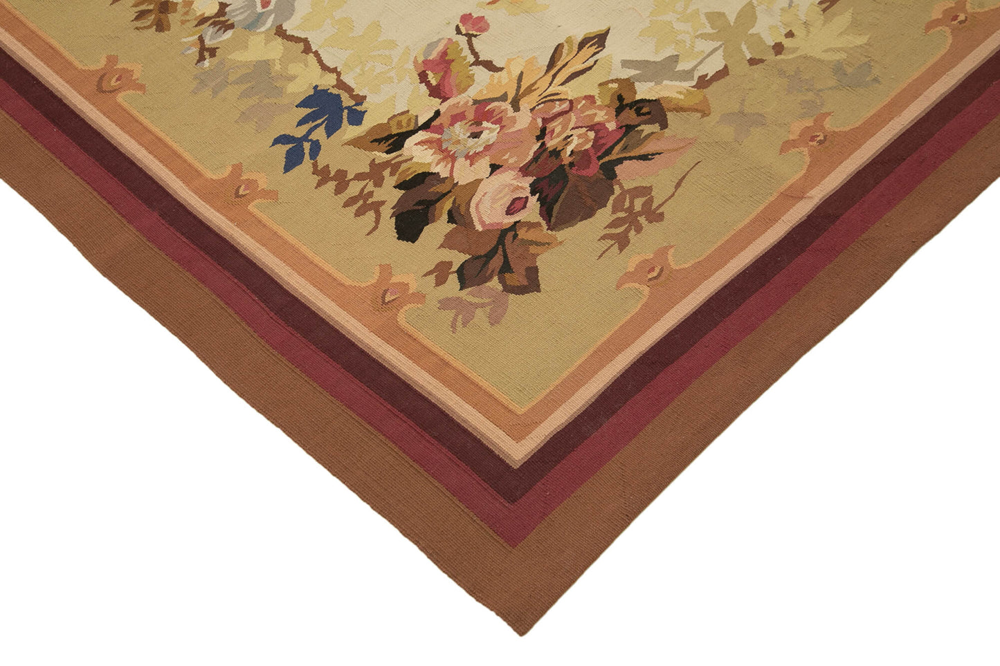 9x12 Beige Aubusson Kilim - 29506