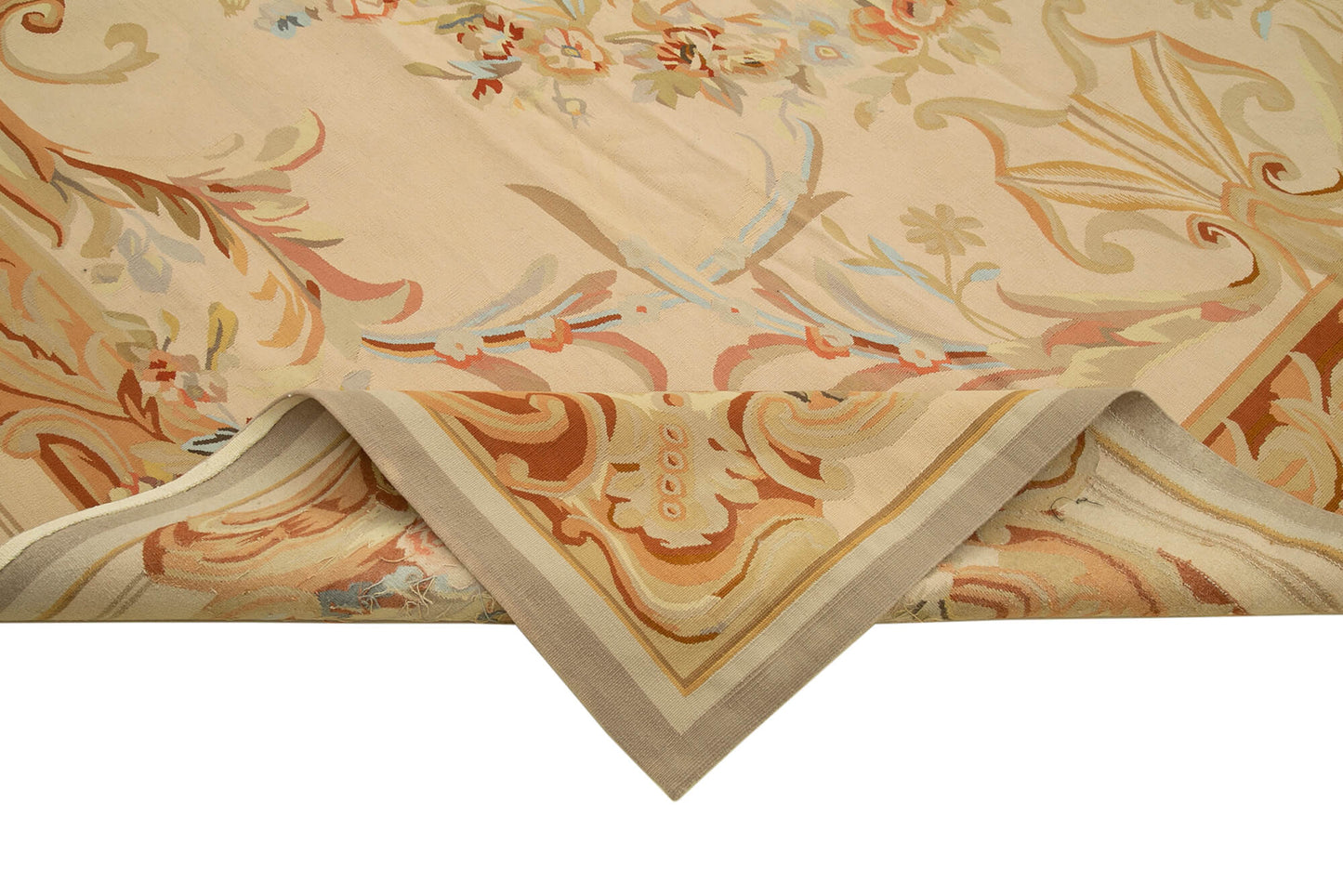 9x12 Beige Aubusson Kilim - 29508