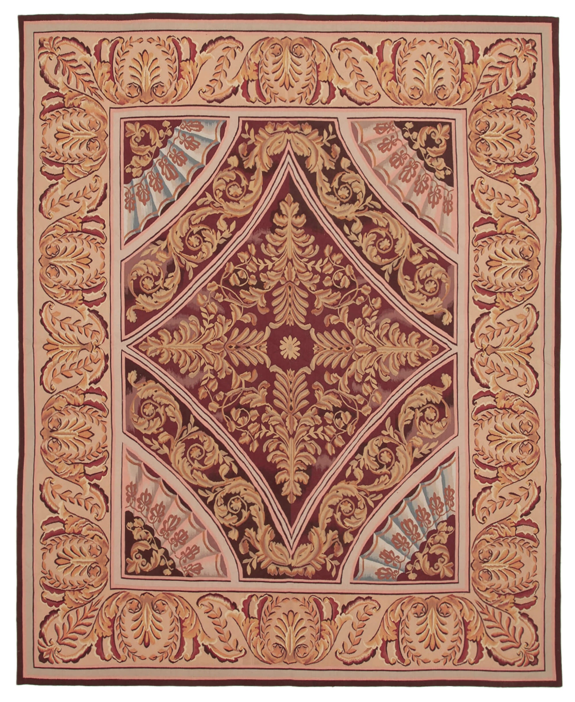 9x11 Pink Aubusson Kilim - 29511