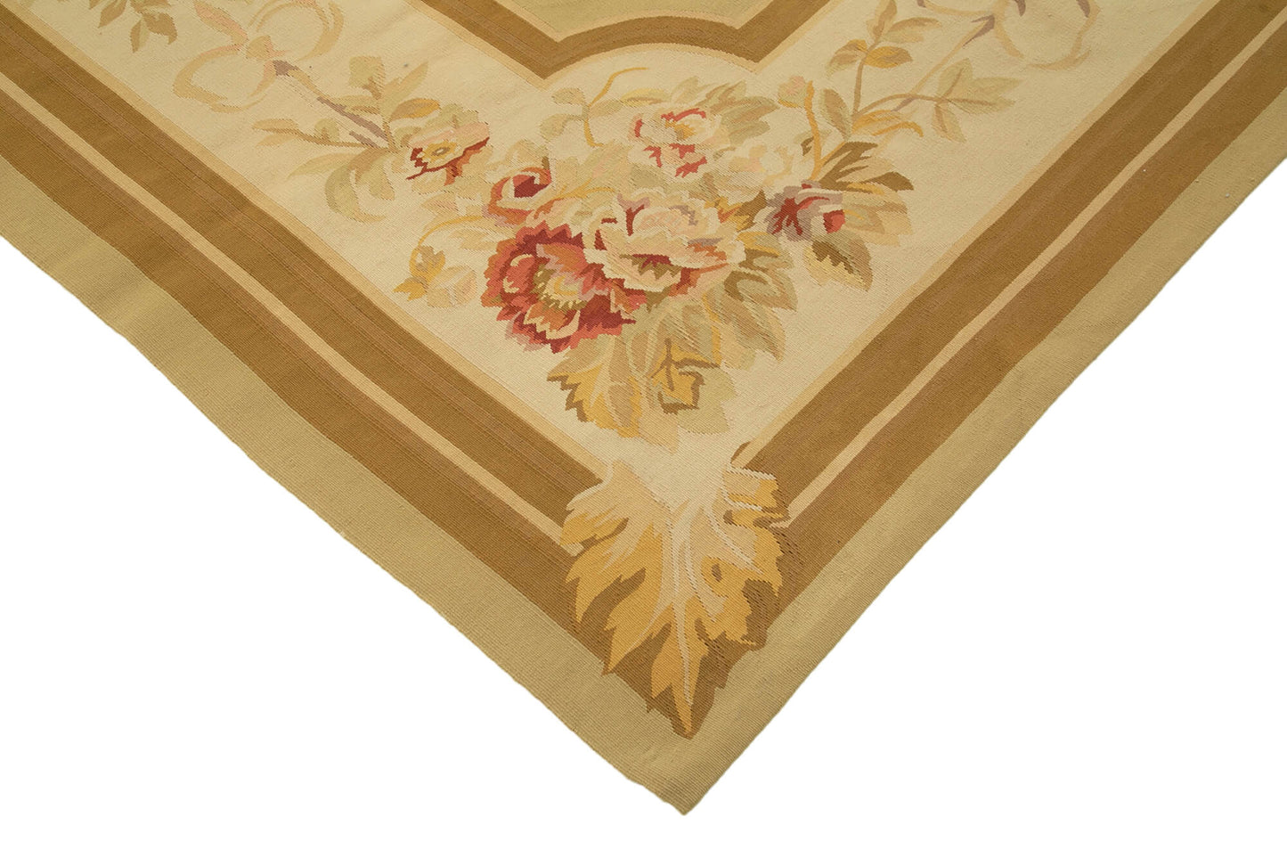 9x12 Beige Aubusson Kilim - 29521