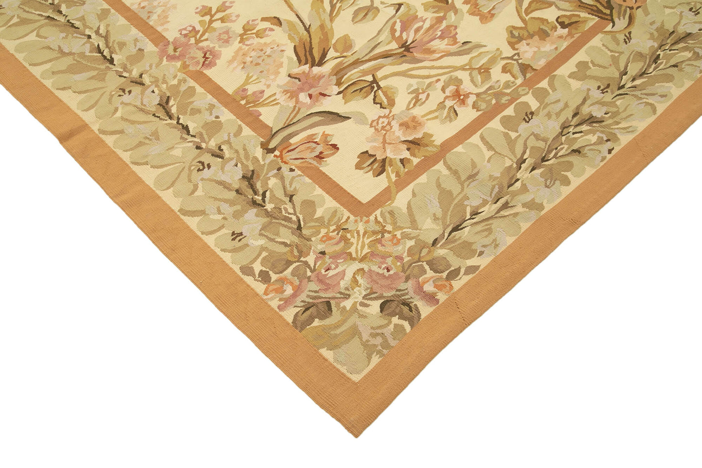 9x12 Beige Aubusson Kilim - 29524