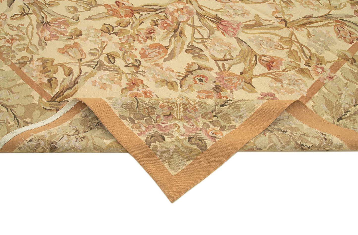 9x12 Beige Aubusson Kilim - 29524