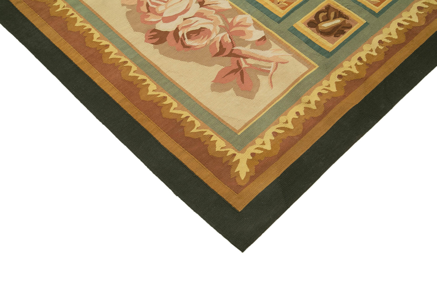 9x12 Beige Aubusson Kilim - 29536