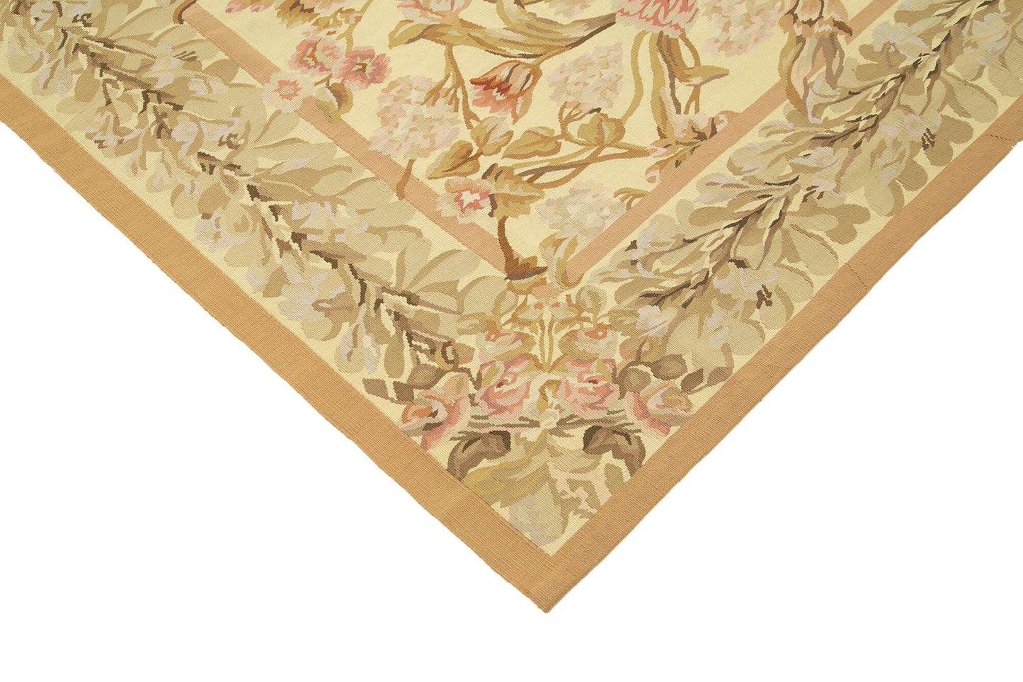 9x12 Beige Aubusson Kilim - 29543