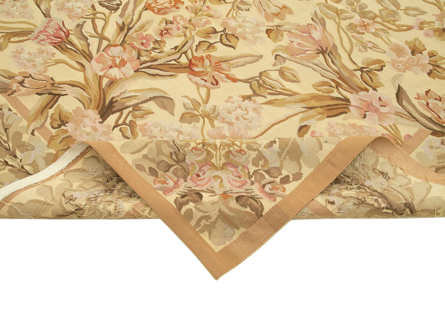 9x12 Beige Aubusson Kilim - 29543