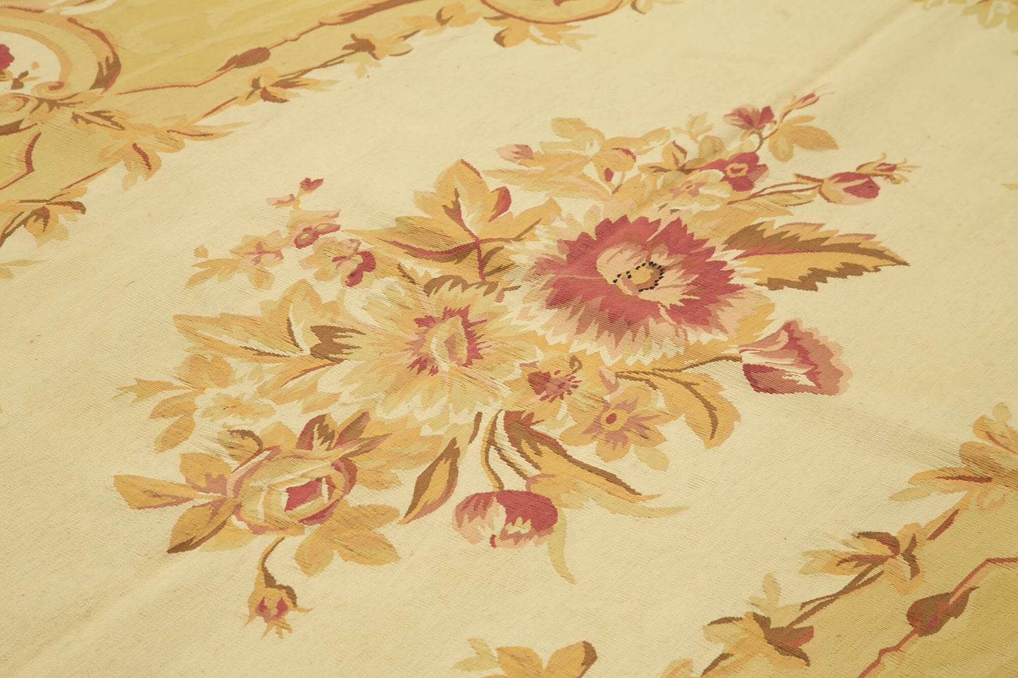 9x12 Beige Aubusson Kilim - 29550