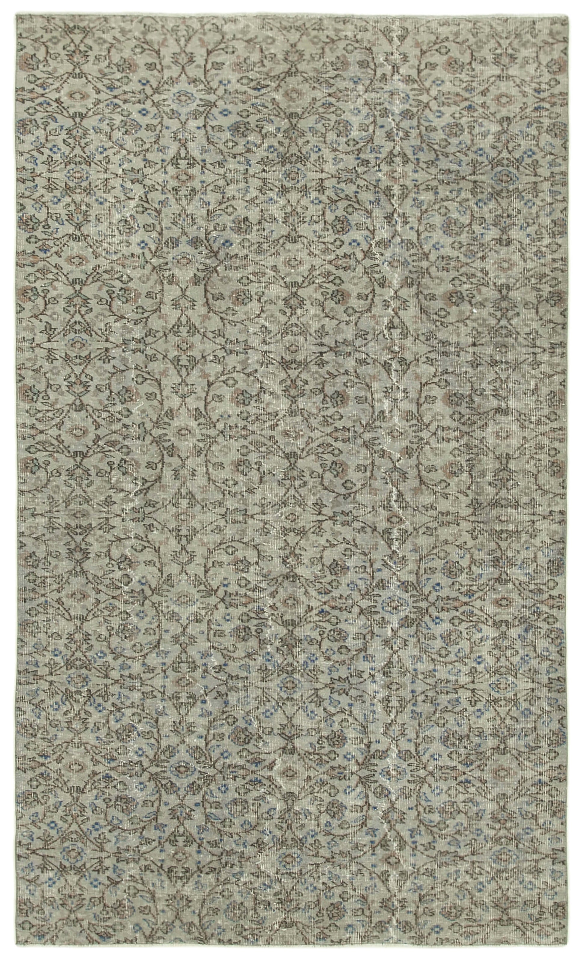 5x9 Grey Overdyed Rug - 29846