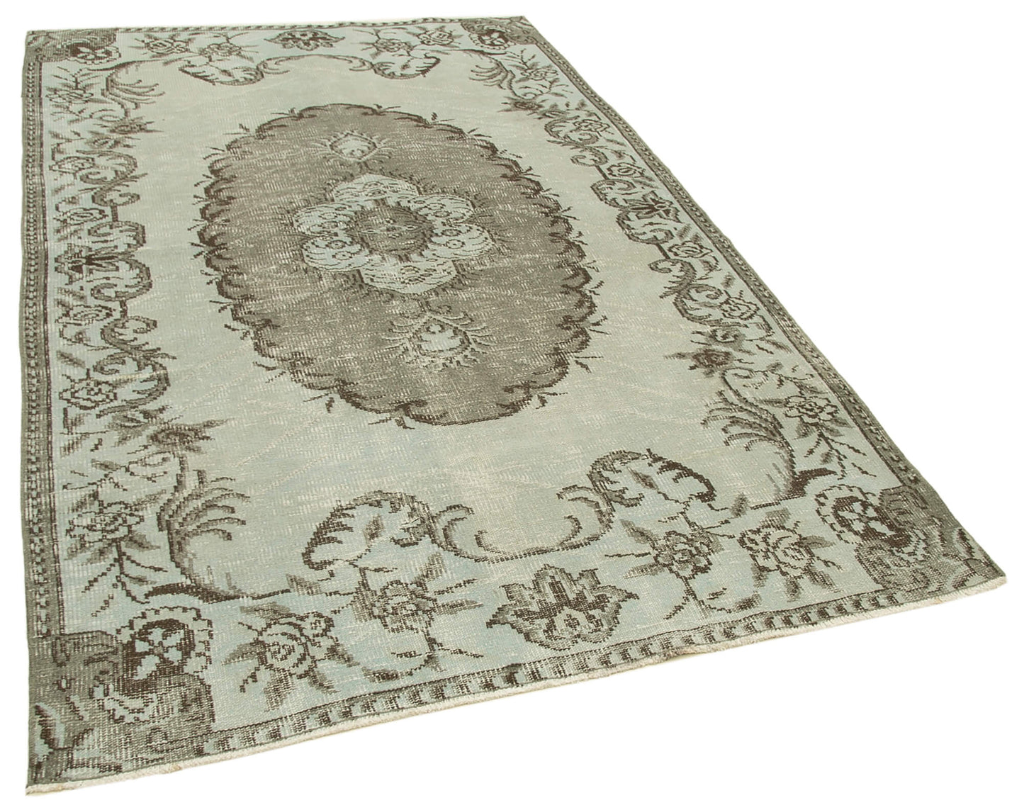 5x8 Grey Overdyed Rug - 29889