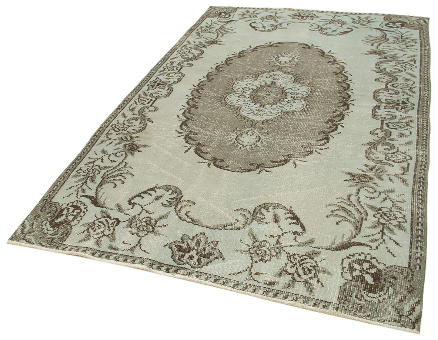 5x8 Grey Overdyed Rug - 29889