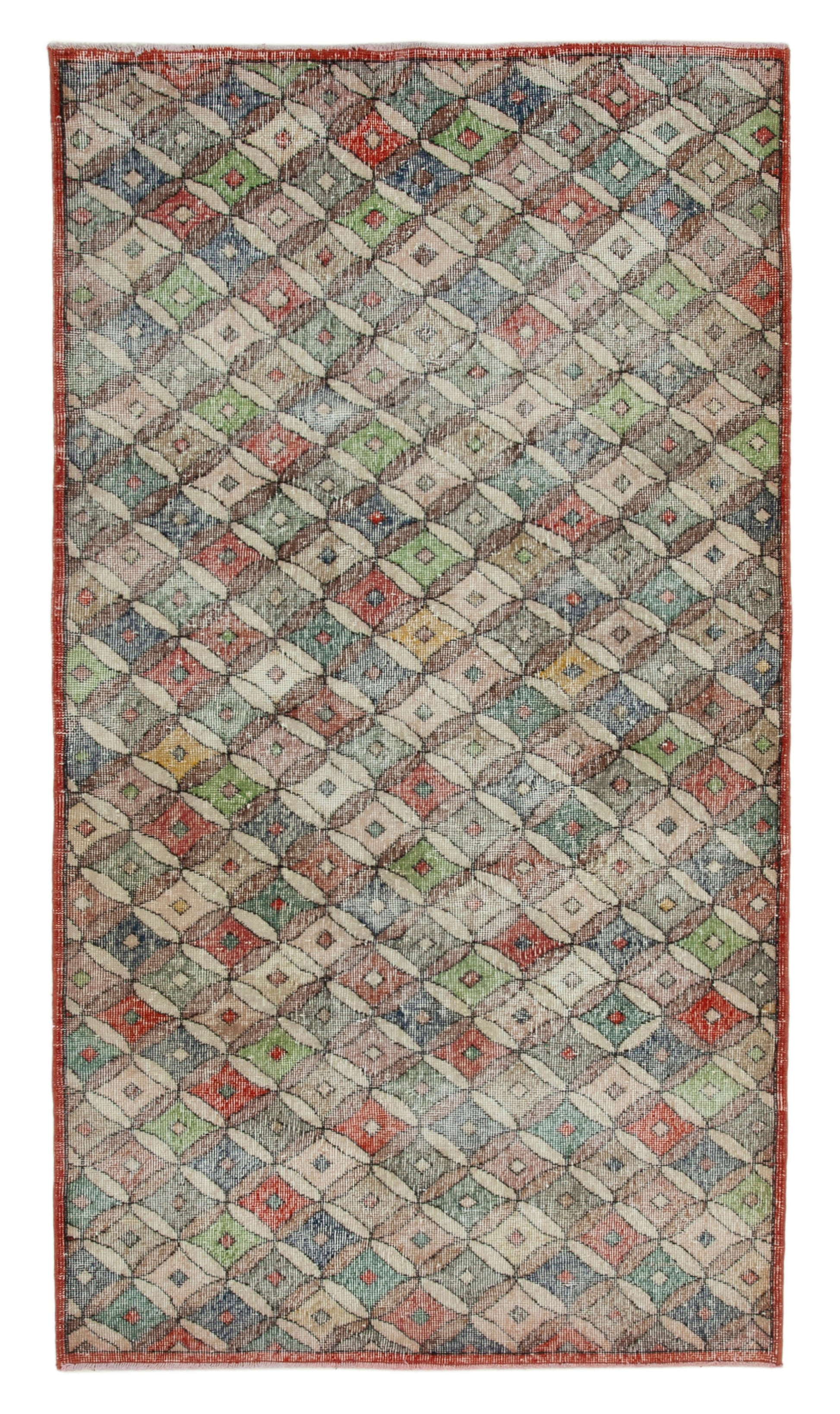 4x8 Beige Bohemian Rug  - 29935