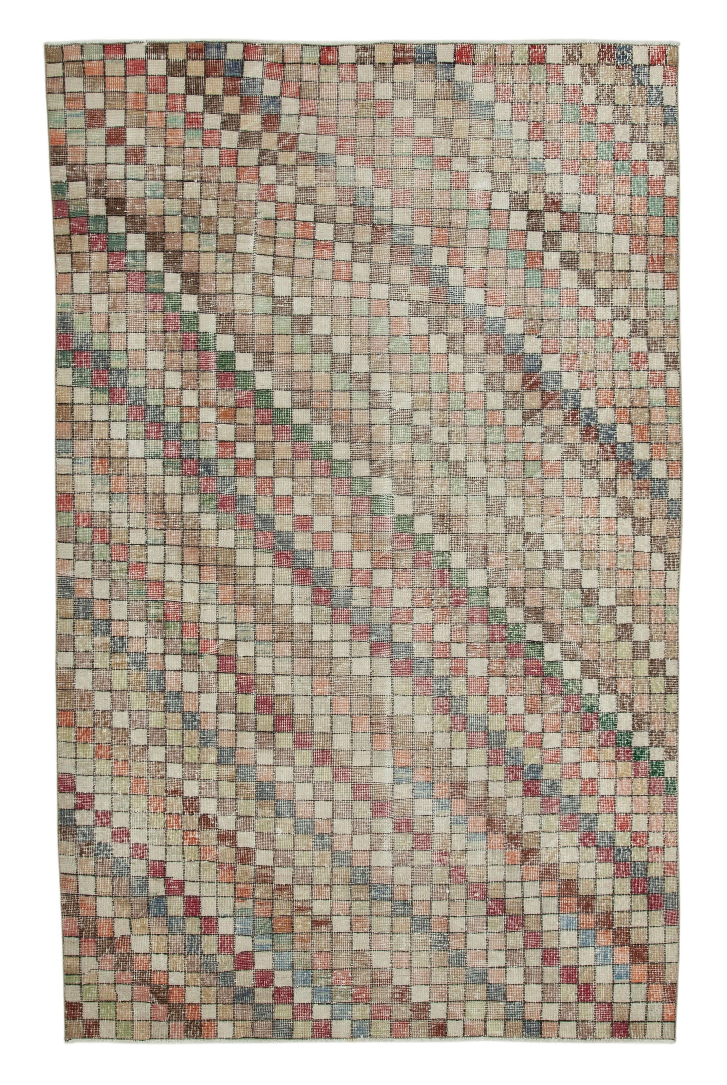 5x9 Beige Bohemian Rug  - 29941