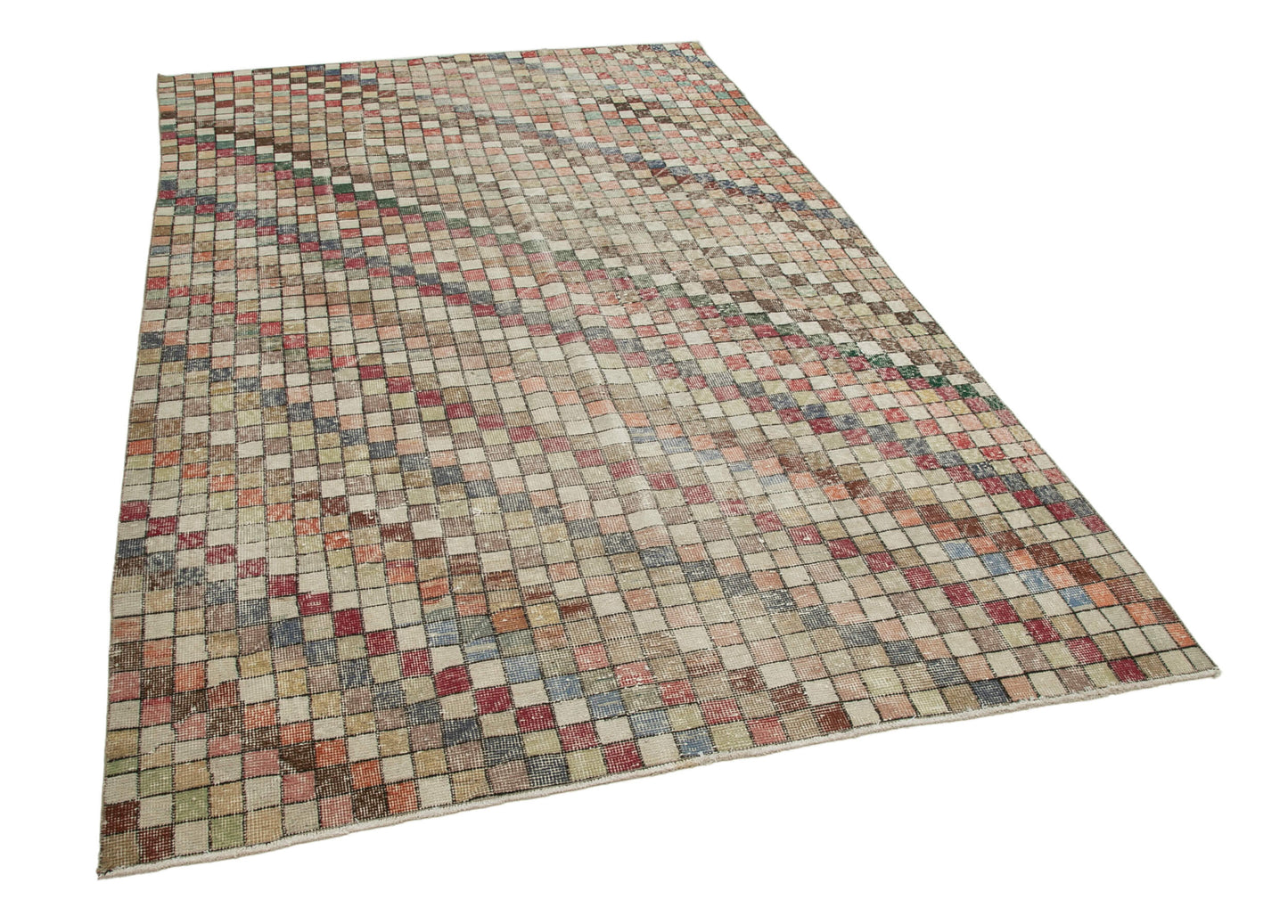 5x9 Beige Bohemian Rug  - 29941