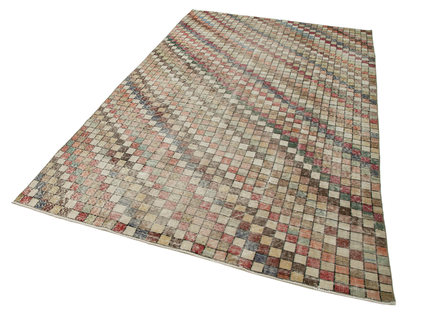 5x9 Beige Bohemian Rug  - 29941