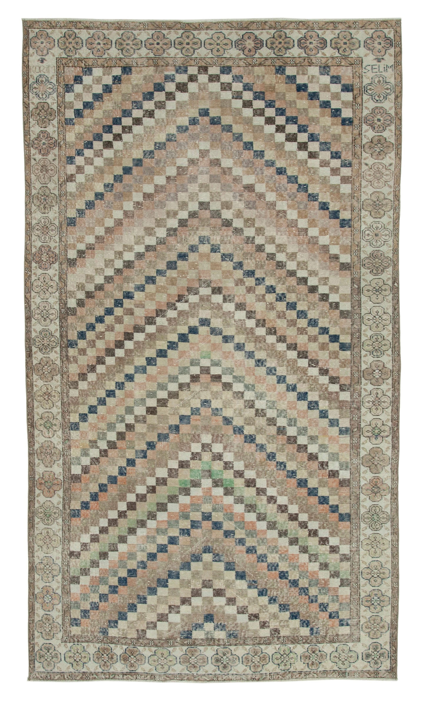 5x10 Beige Bohemian Rug  - 29945