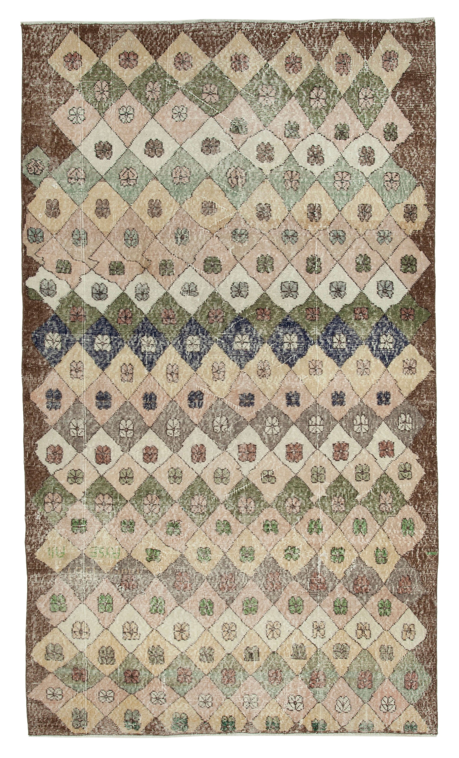 5x9 Beige Bohemian Rug  - 29993