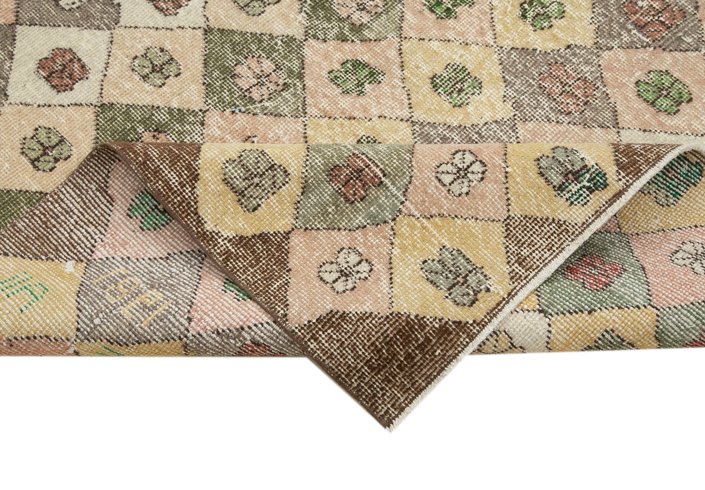 5x9 Beige Bohemian Rug  - 29993