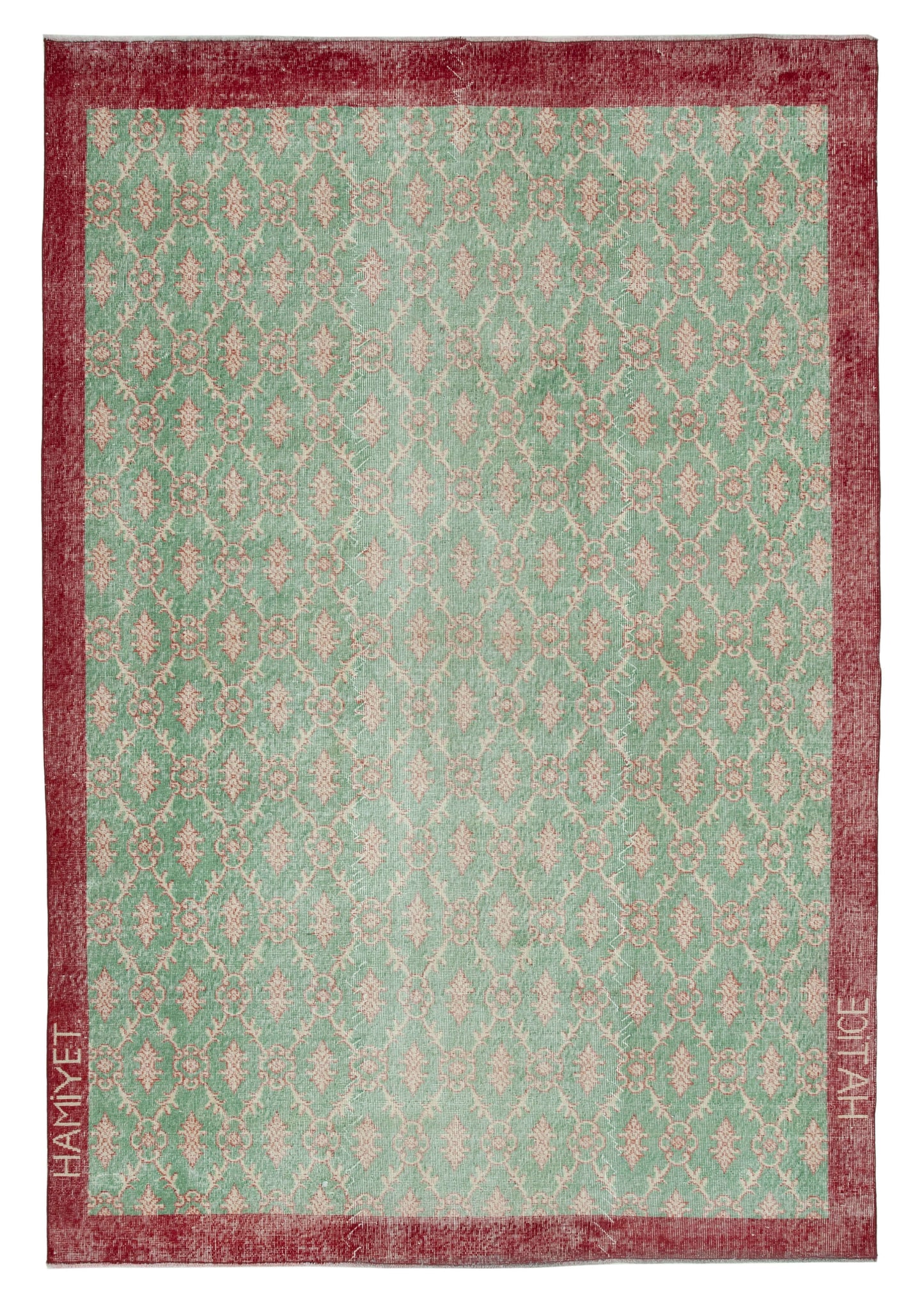 6x9 Green Bohemian Rug  - 29995