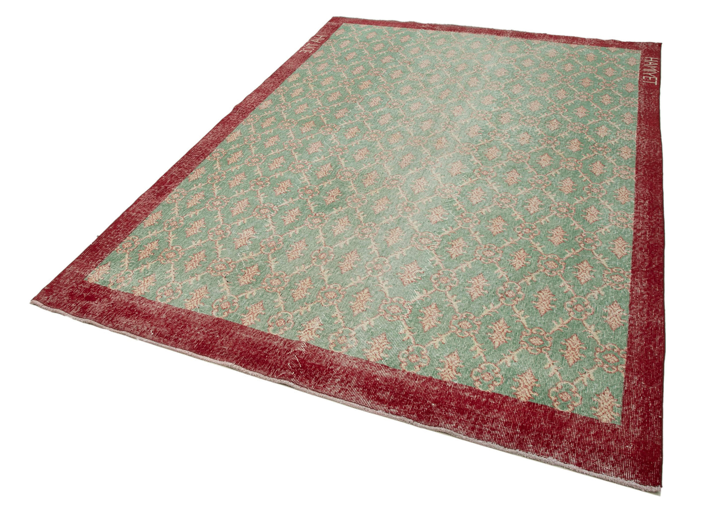 6x9 Green Bohemian Rug  - 29995