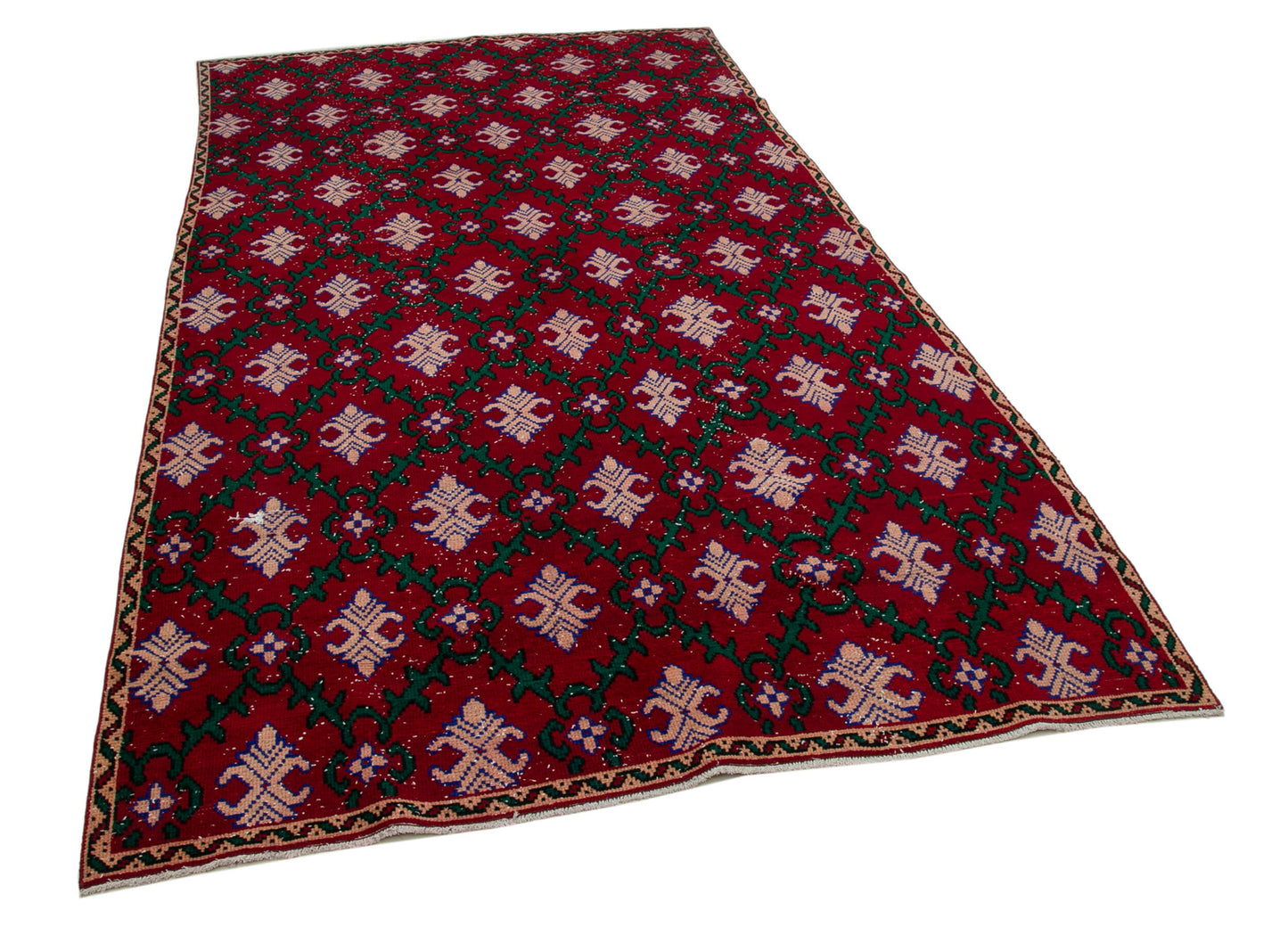 6x10 Red Bohemian Rug  - 30004