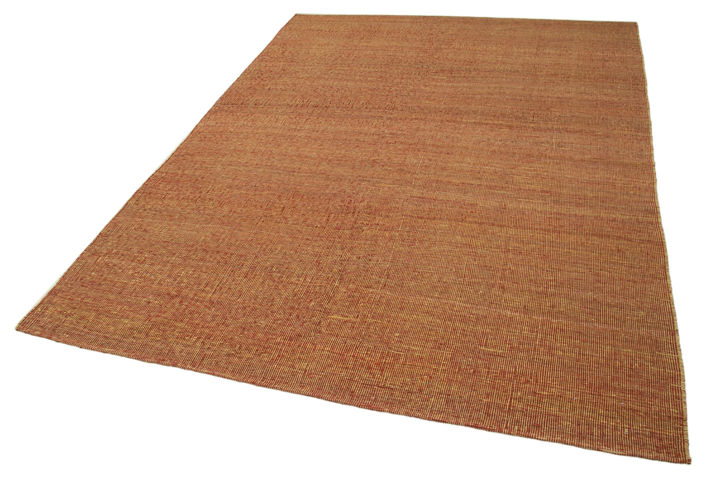 6x9 Orange Contemporary Kilim Rug - 30169