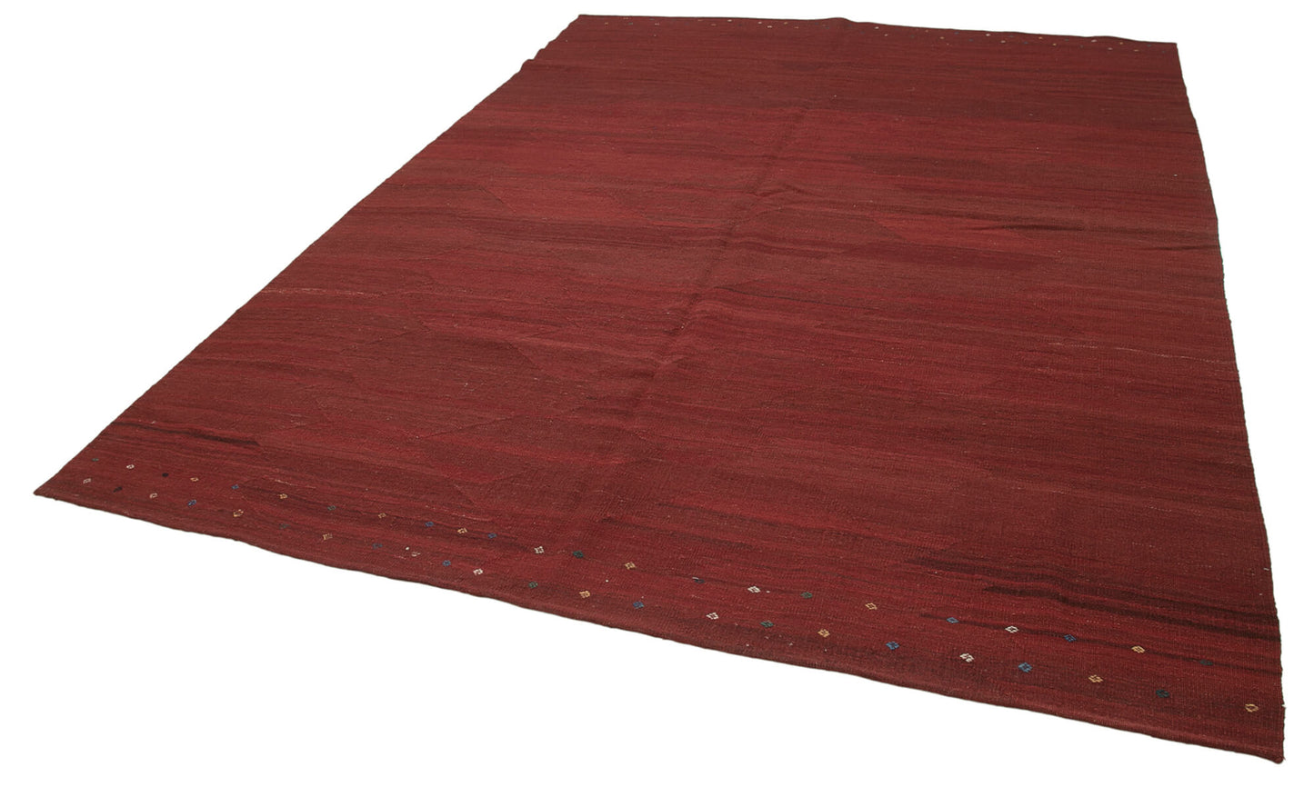 9x11 Red Contemporary Kilim Rug - 30200