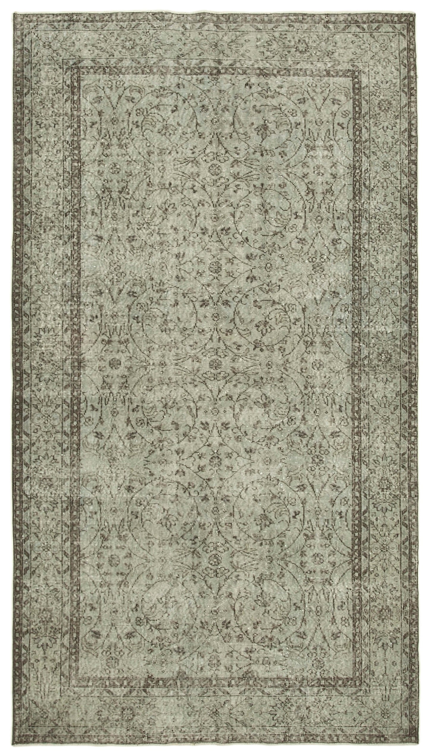 5x9 Grey Overdyed Rug - 30644