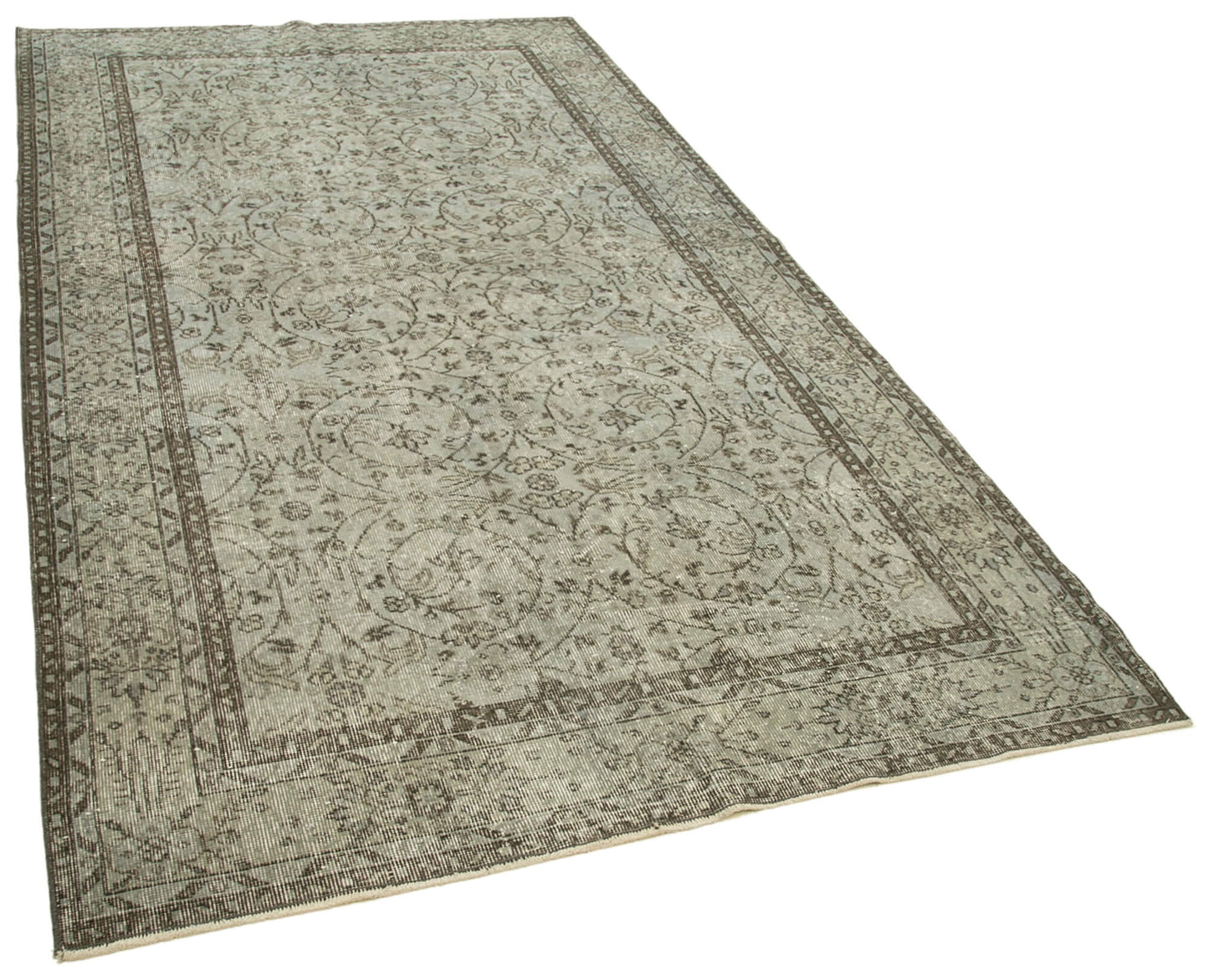 5x9 Grey Overdyed Rug - 30644