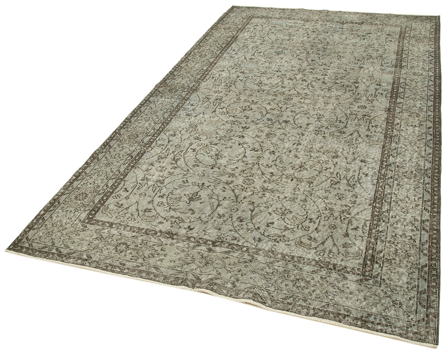 5x9 Grey Overdyed Rug - 30644