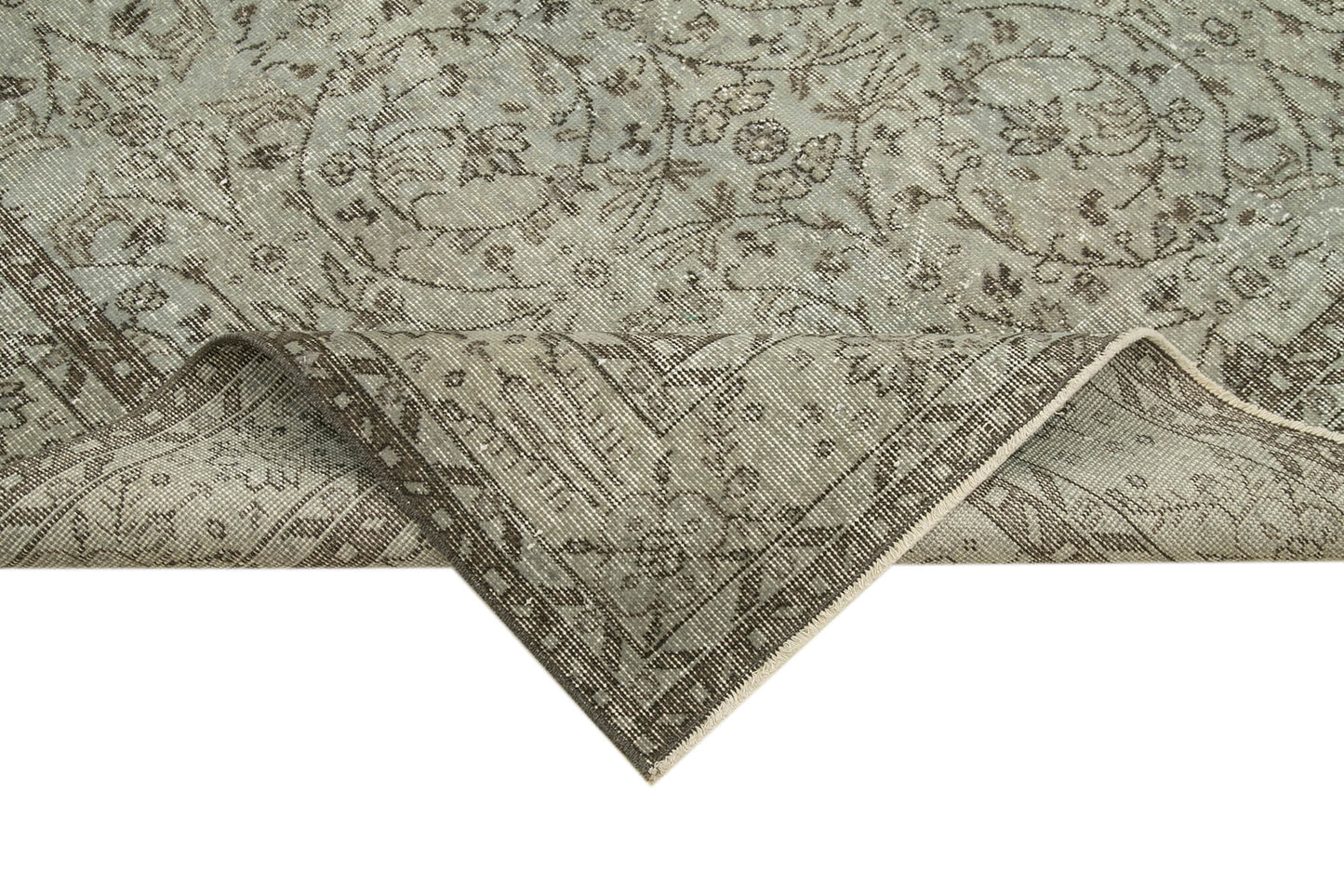 5x9 Grey Overdyed Rug - 30644