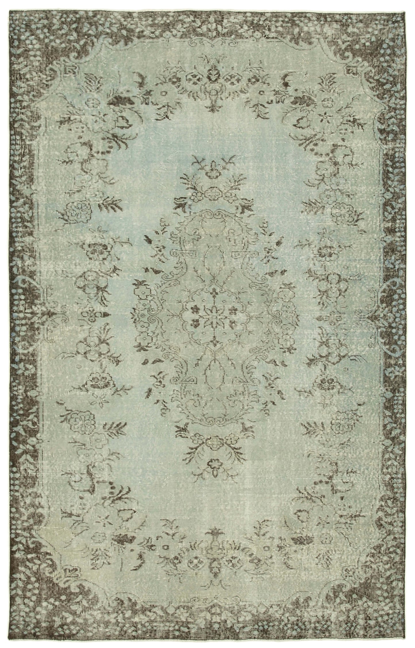 6x9 Blue Overdyed Rug - 30771