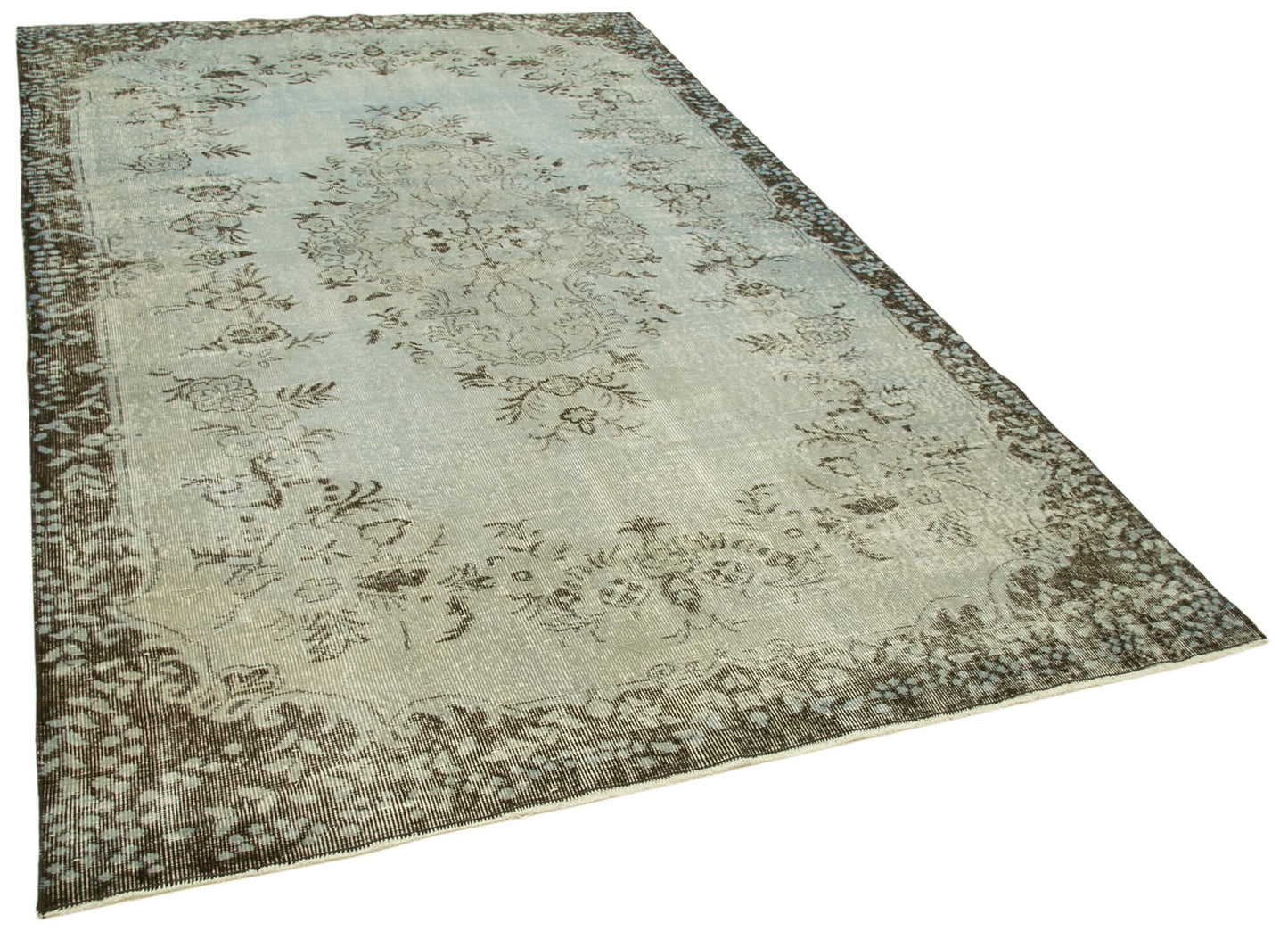 6x9 Blue Overdyed Rug - 30771