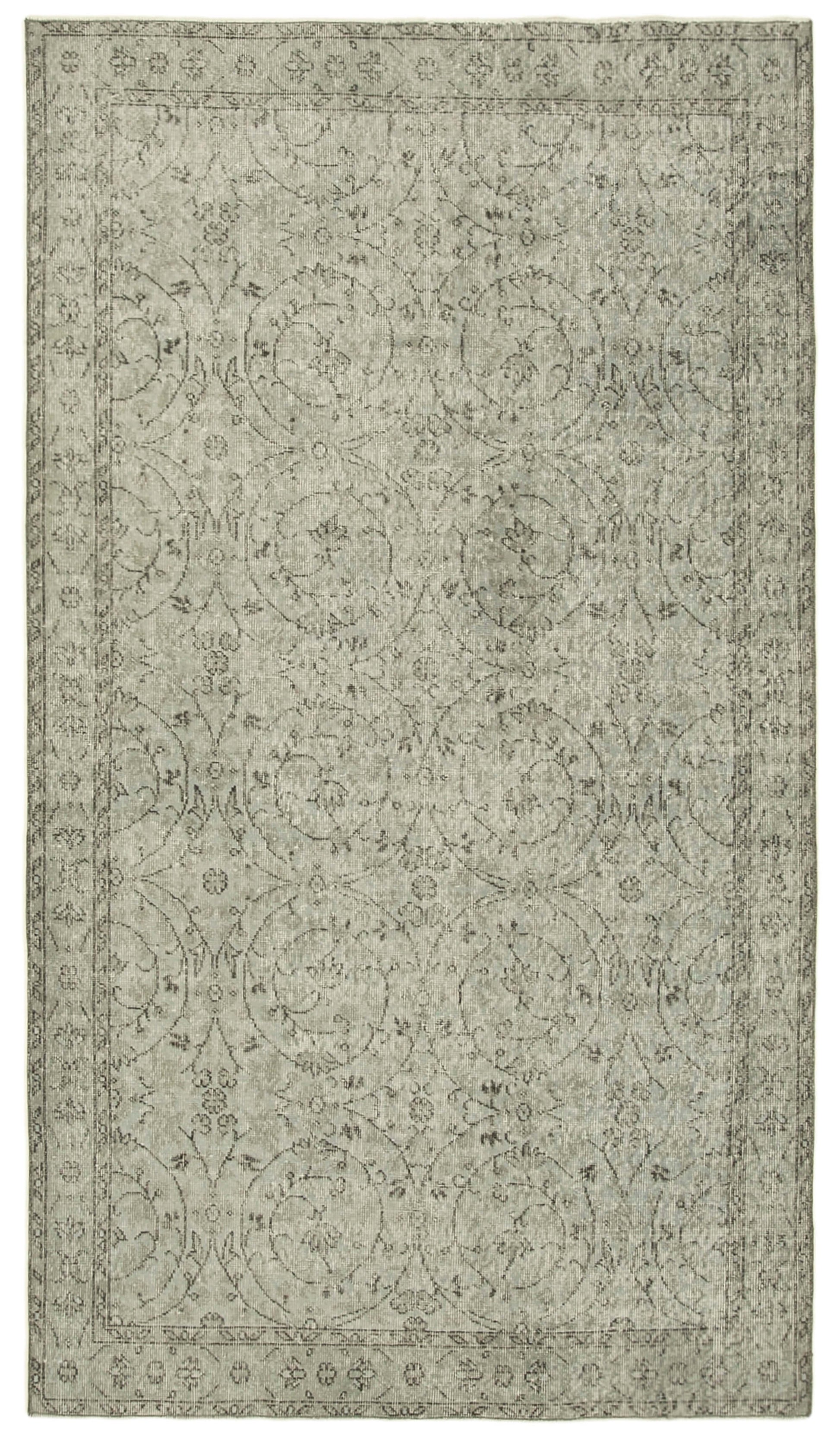 5x9 Grey Overdyed Rug - 30803