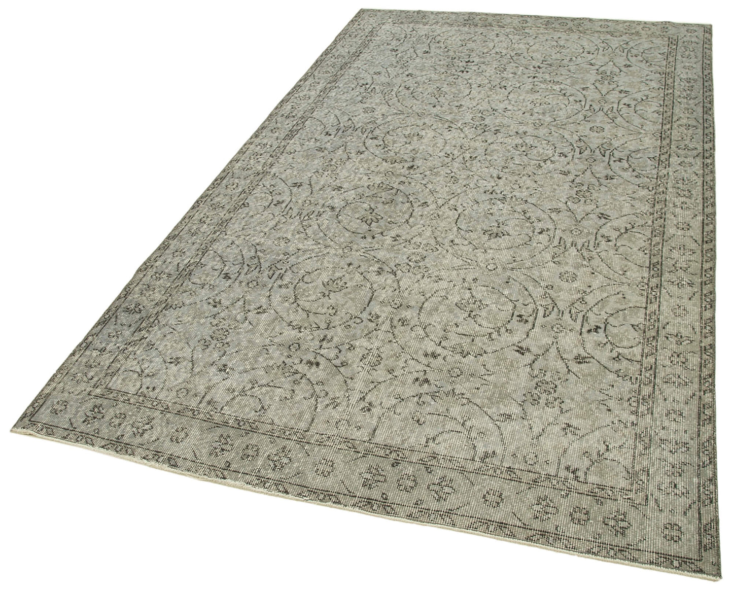 5x9 Grey Overdyed Rug - 30803