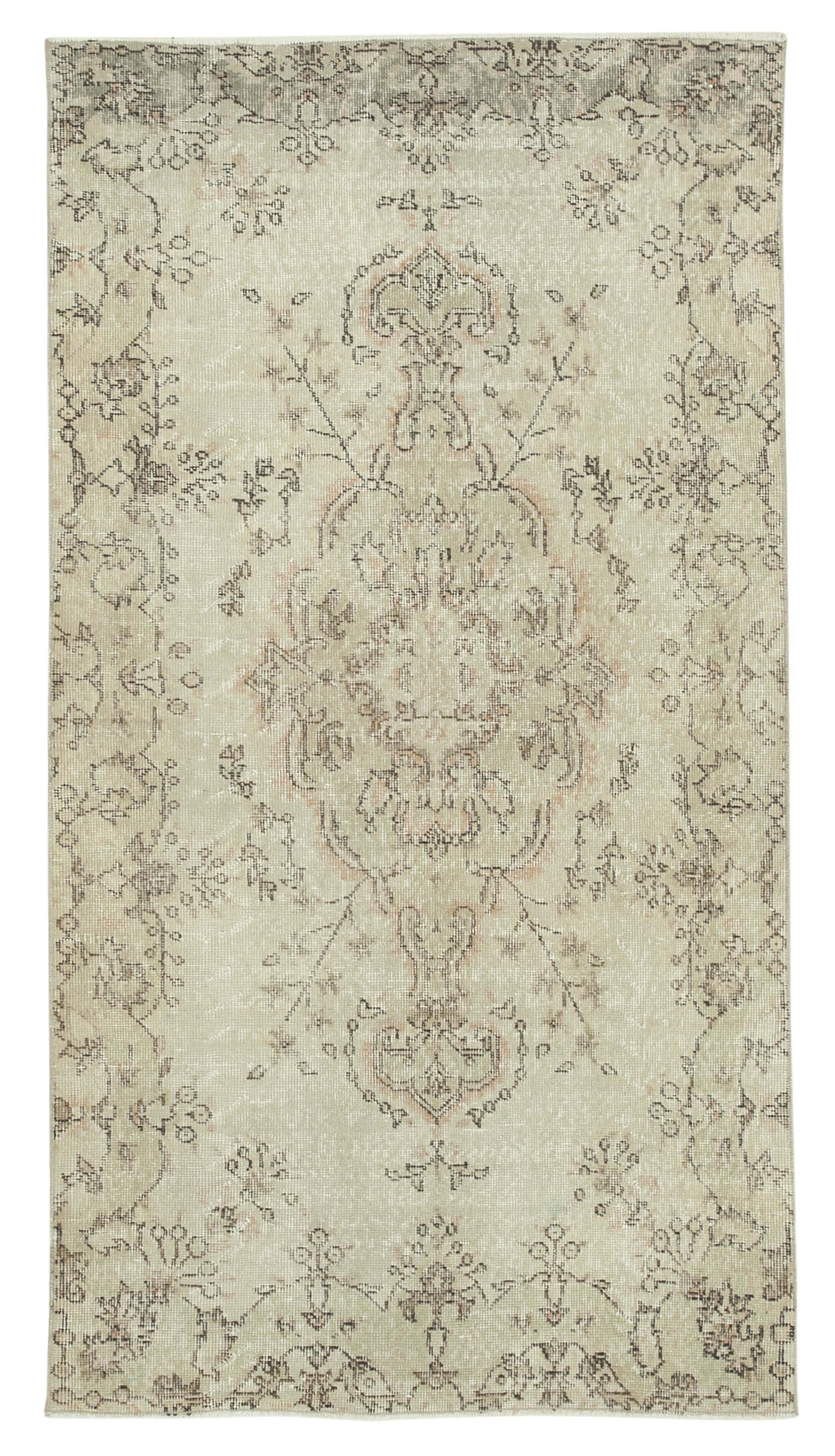 4x7 Beige Overdyed Rug - 31155