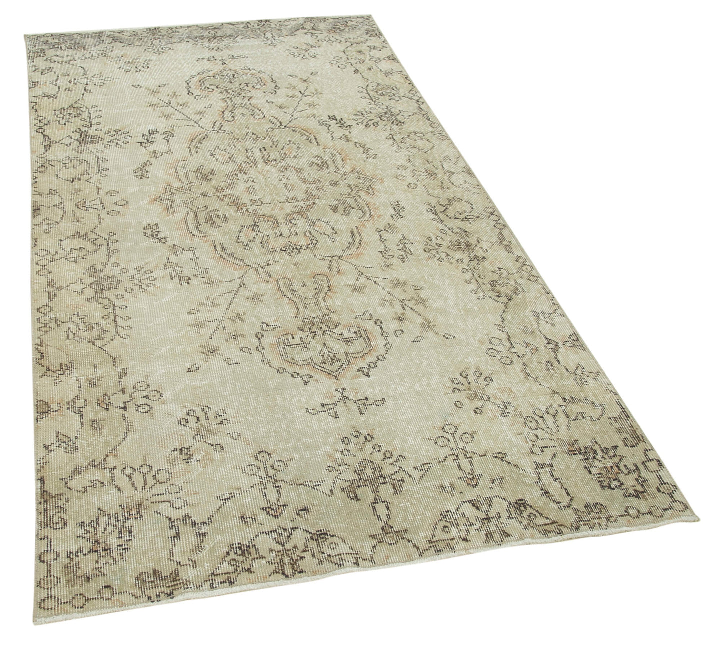 4x7 Beige Overdyed Rug - 31155