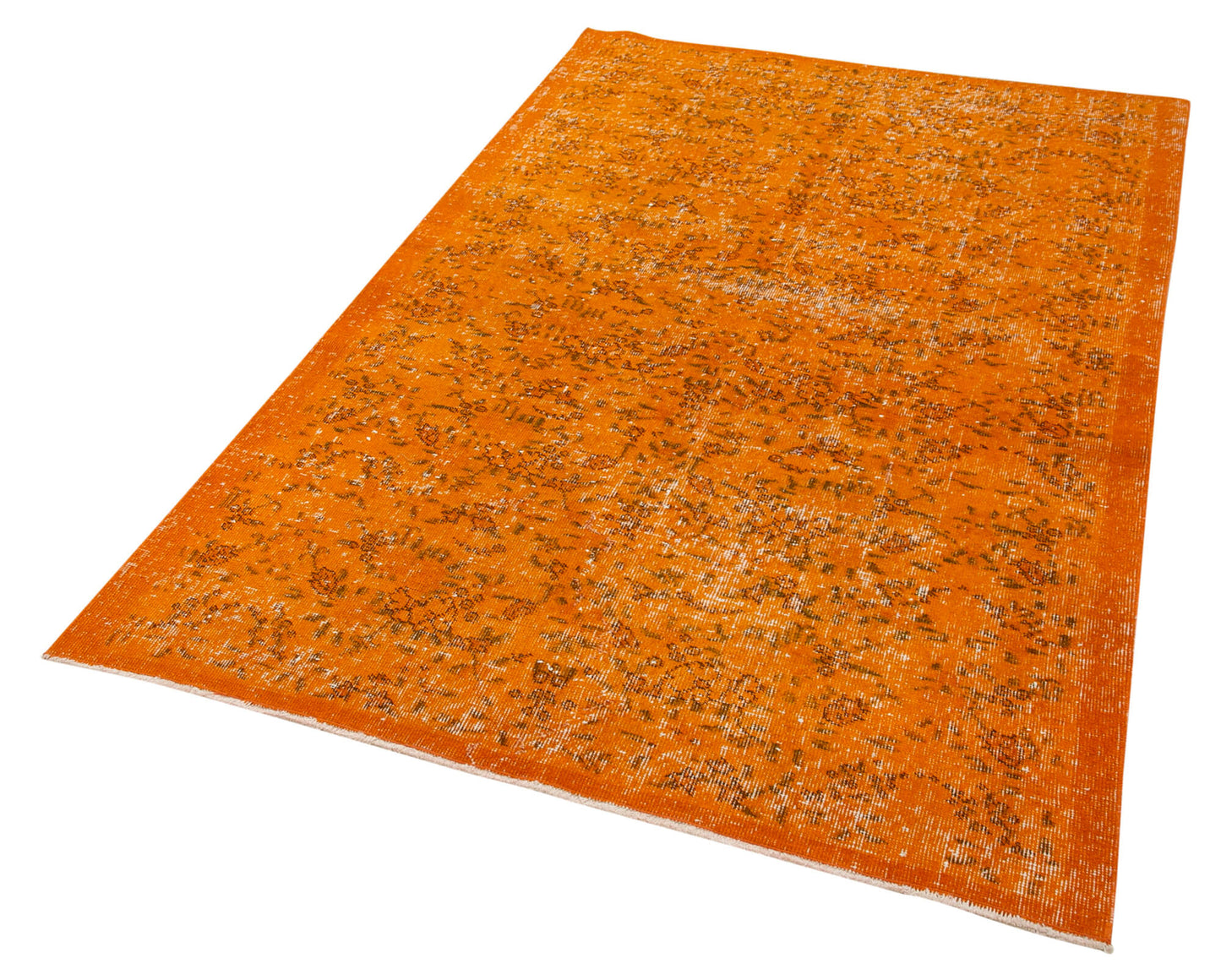 4x7 Orange Overdyed Rug - 31158