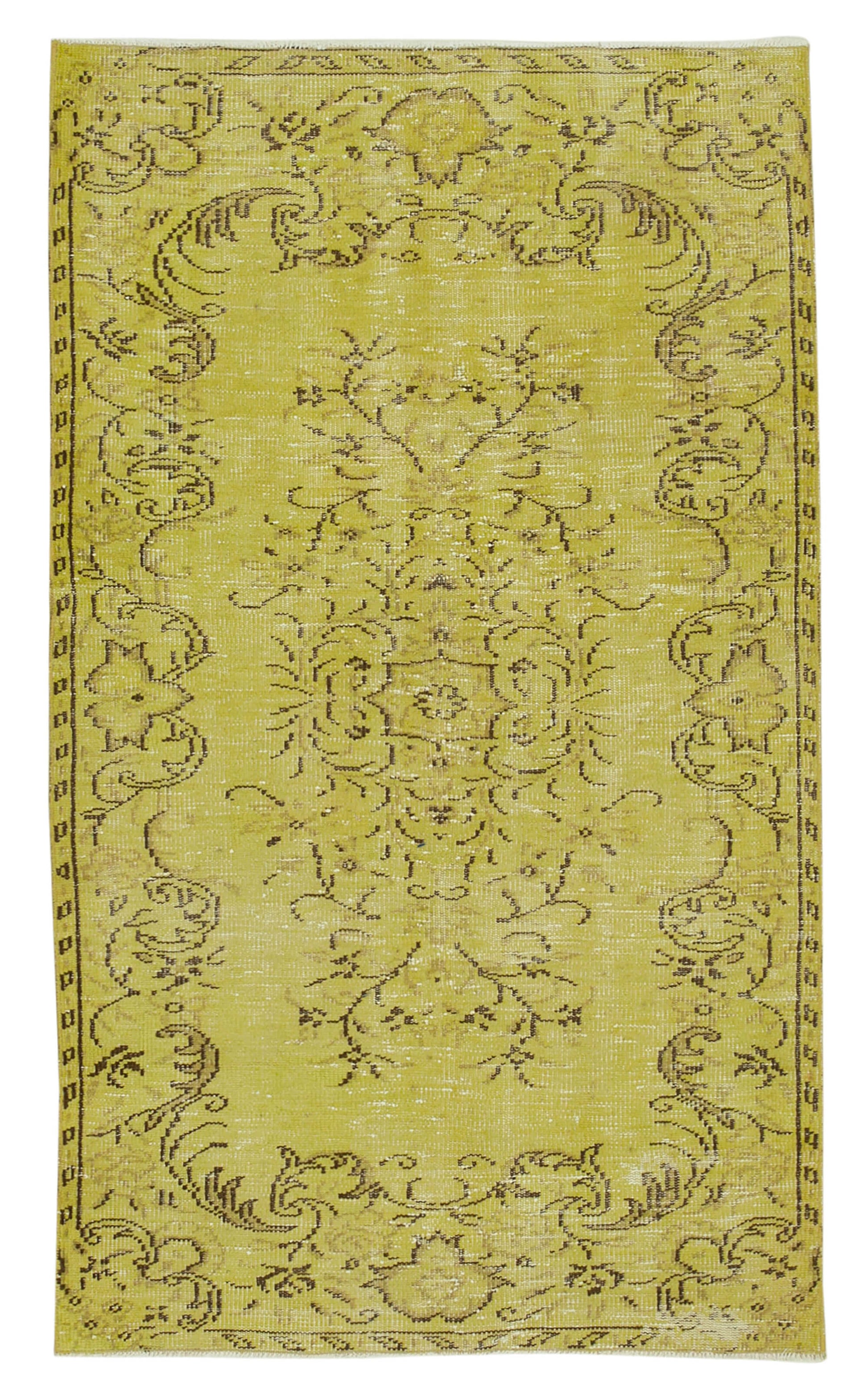 4x6 Yellow Overdyed Rug - 31164