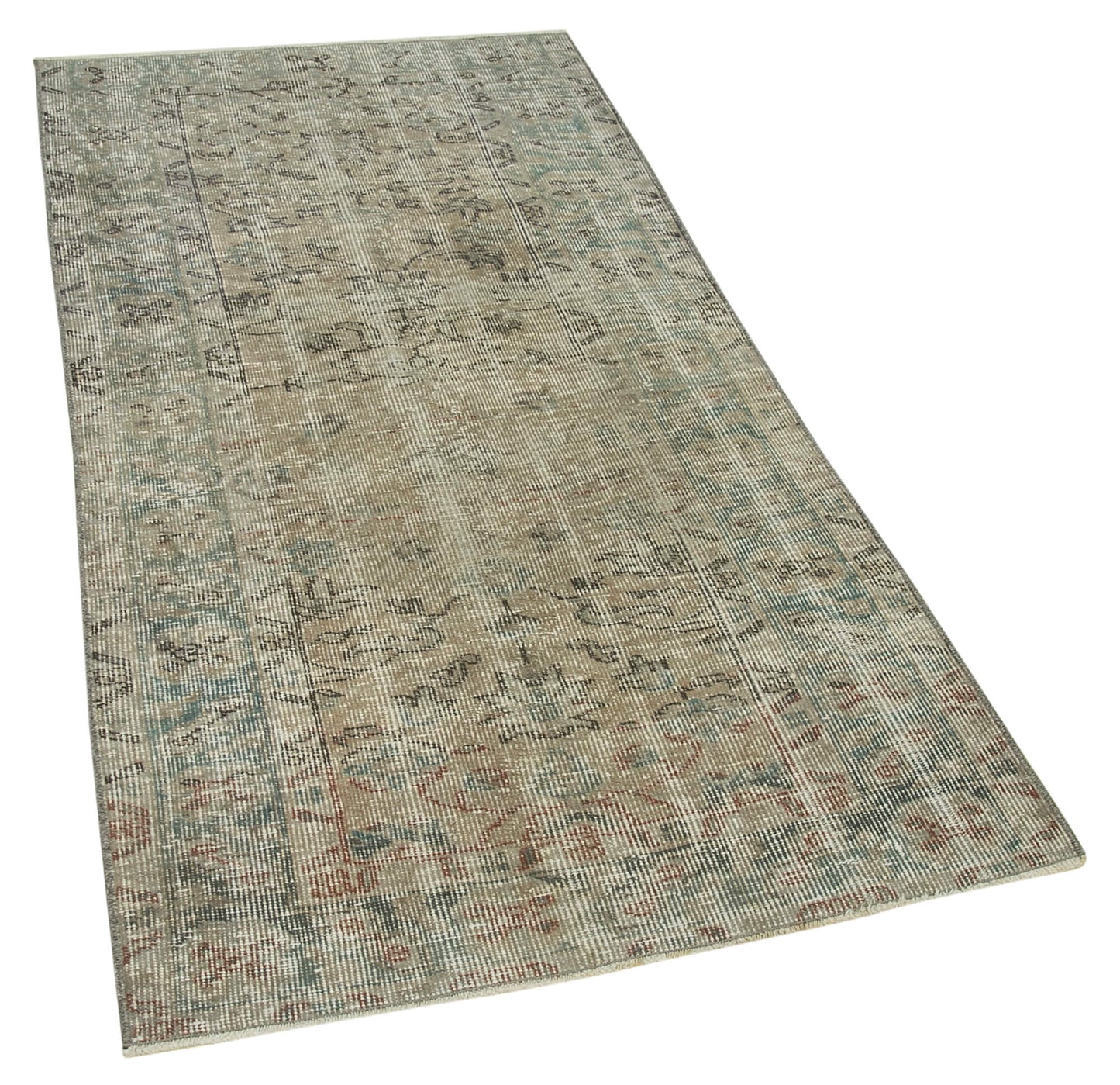 3x6 Grey Overdyed Rug - 31176