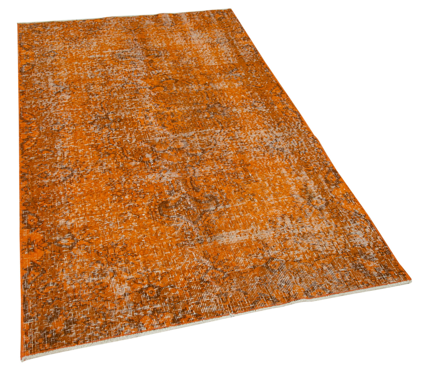 4x6 Orange Overdyed Rug - 31177